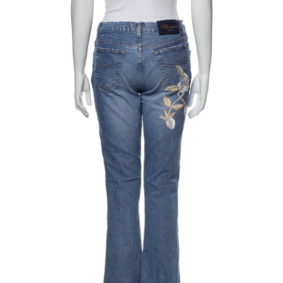Very RARE Embroidered Blumarine Blue Jeans - Picture 3 of 7